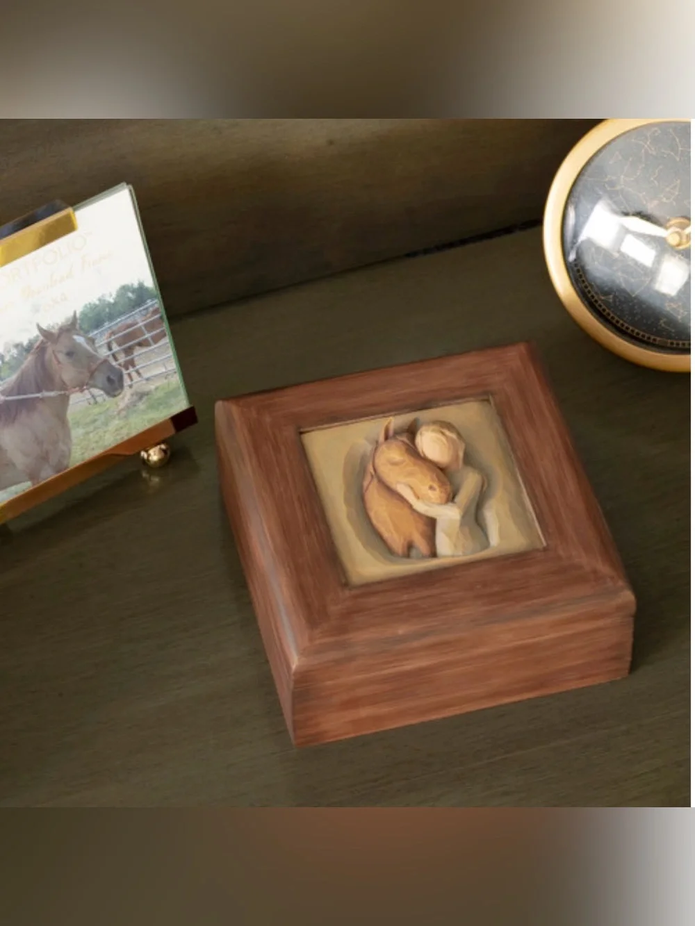 Willow Tree Quiet Strength Memory Box Equestrian Keepsake Box Cottagecore Decor